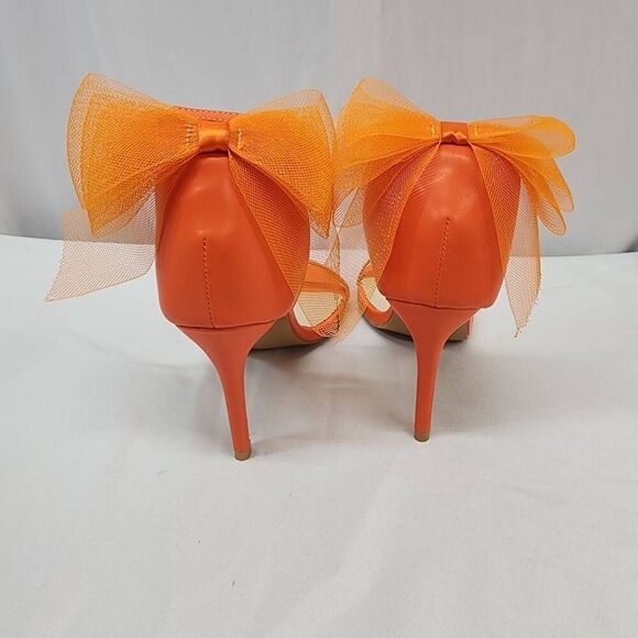 LIURUIJIA Size 11 EU 44 Women's Bowknot Stiletto High Heels Strappy Sandals Wedd - Picture 5 of 13